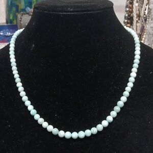 D'Joy Hemimorphite Beaded Necklace 18-20 Inches in Vermeil Yellow Gold